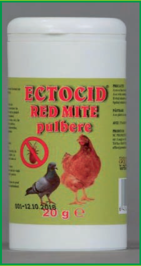 ECTOCID-RED MITE contra păduchilor de gaină