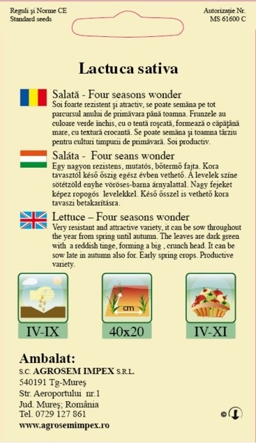 Salată - Four Seasons Wonder