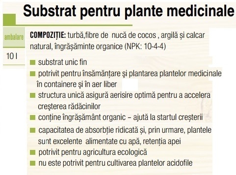 Substrat plante medicinale