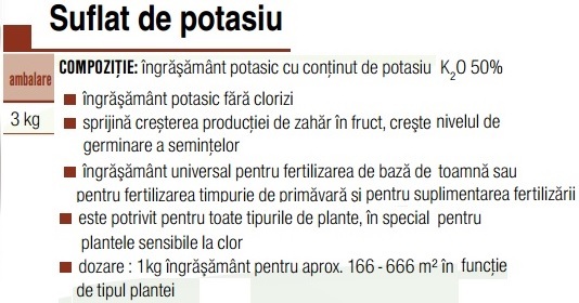 sulfat de potasiu